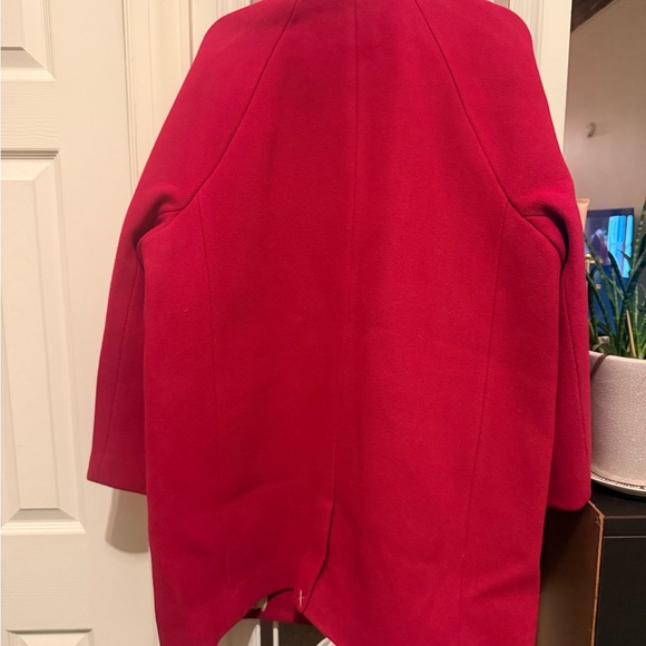 J. Crew Bold Scarlet Pea Coat - Picture 4 of 6